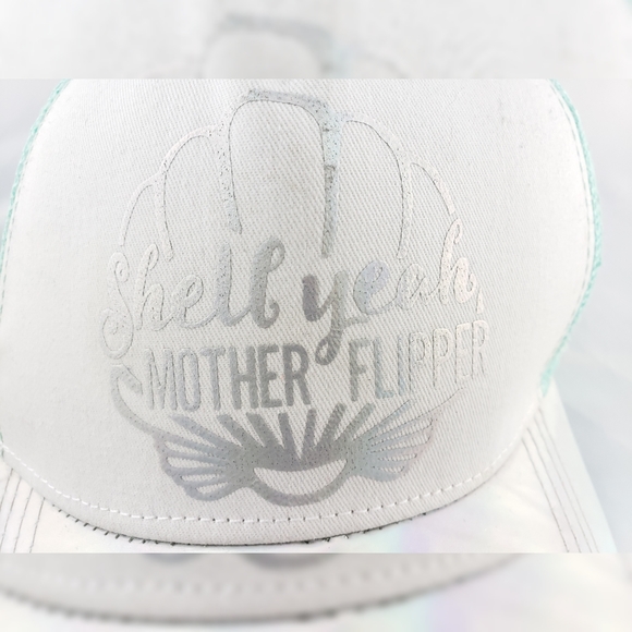 Mermaid Shell Trucker Hat Shell Yeah - Picture 2 of 5